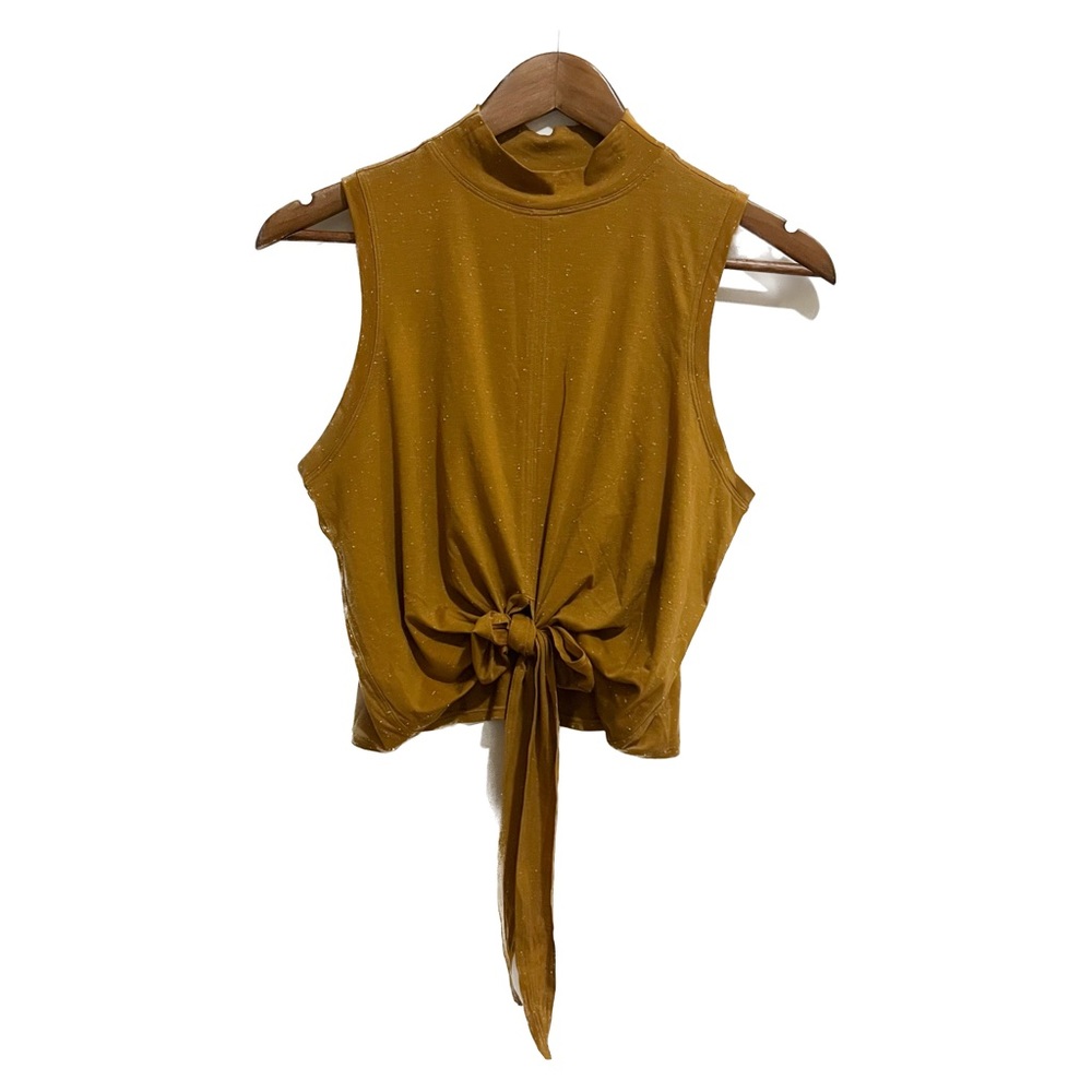 Lululemon Time To Restore Mock Neck Tank Spiced Bronze Size 2 View 2
